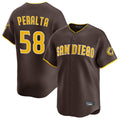 BIPIHUC S.Diego Padres #58 Wandy Peralta Player Brown Home Limited Stitched Jerseys