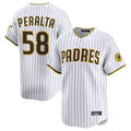 BIPIHUC S.Diego Padres #58 Wandy Peralta Player White Limited Home Stitched Jerseys