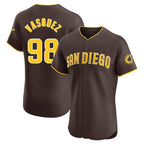 BIPIHUC S.Diego Padres #98 Randy Vasquez Player Brown Home Limited Elite Stitched Jerseys