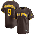 BIPIHUC S.Diego Padres #9 Jake Cronenworth Player Brown Home Limited Stitched Jerseys
