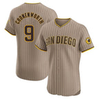 BIPIHUC S.Diego Padres #9 Jake Cronenworth Player Khaki Home Limited Elite Stitched Jerseys