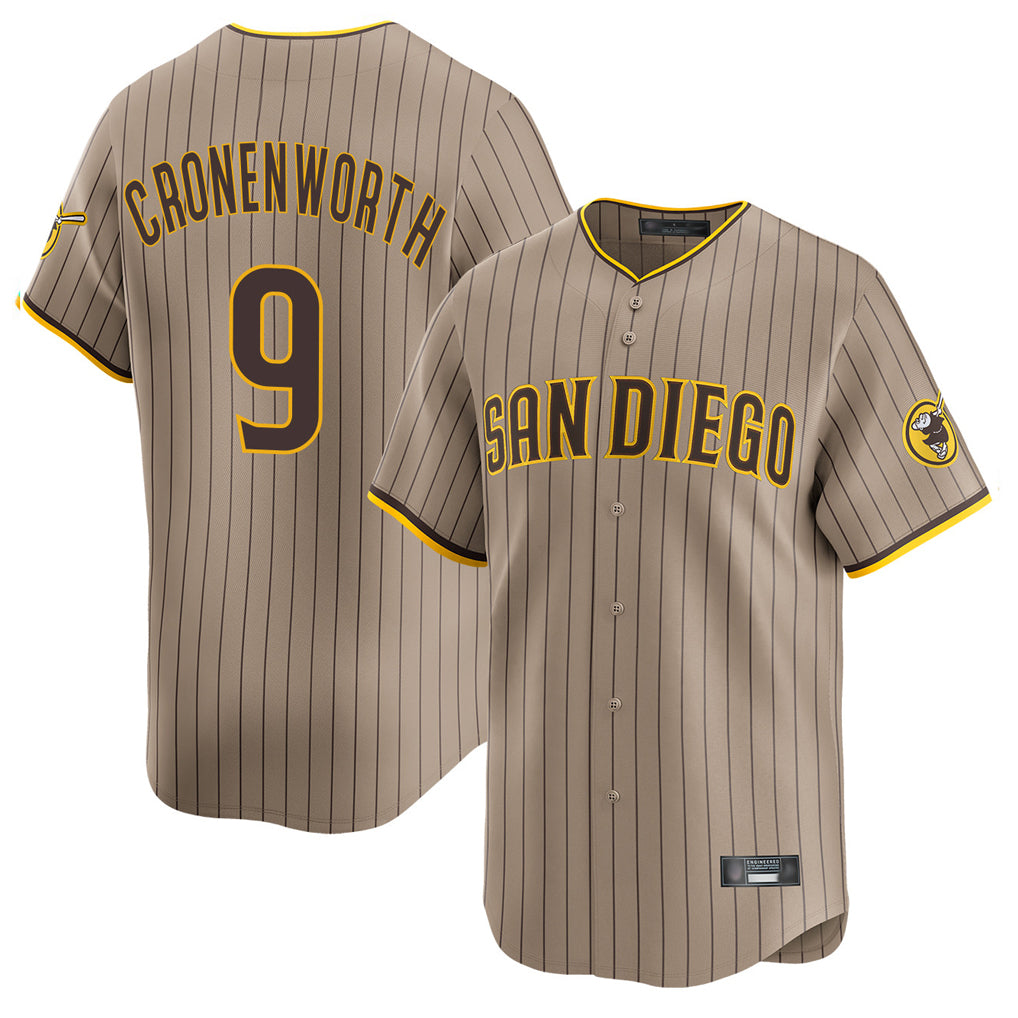 BIPIHUC S.Diego Padres #9 Jake Cronenworth Player Khaki Home Limited Stitched Jerseys