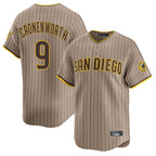 BIPIHUC S.Diego Padres #9 Jake Cronenworth Player Khaki Home Limited Stitched Jerseys