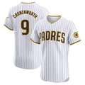 BIPIHUC S.Diego Padres #9 Jake Cronenworth Player White Home Limited Elite Stitched Jerseys