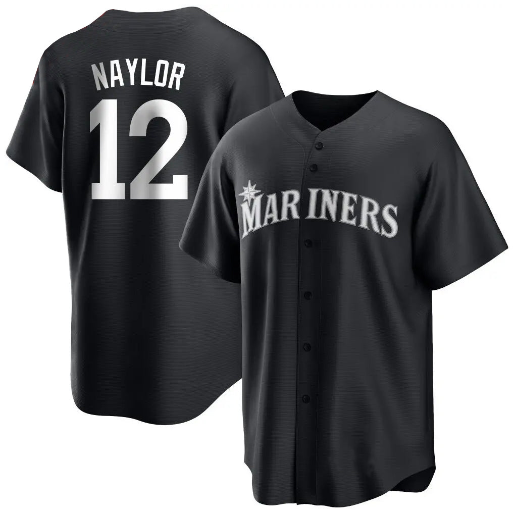 BIPIHUC S.Mariners #12 Josh Naylor Player Black Home Limited Stitched Jerseys