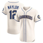BIPIHUC S.Mariners #12 Josh Naylor Player Cream Home Limited Elite Stitched Jerseys