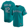 BIPIHUC S.Mariners #12 Josh Naylor Player Teal Home Limited Stitched Jerseys