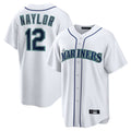 BIPIHUC S.Mariners #12 Josh Naylor Player White Home Game Stitched Jerseys