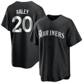 BIPIHUC S.Mariners #20 Luke Raley Player Black Home Limited Stitched Jerseys