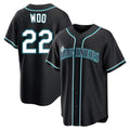 BIPIHUC S.Mariners #22 Bryan Woo Player Black Fashion Home Limited Stitched Jerseys
