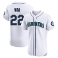 BIPIHUC S.Mariners #22 Bryan Woo Player White Home Limited Elite Stitched Jerseys