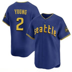 BIPIHUC S.Mariners #2 Cole Young Player Royal City Connect Home Limited Stitched Jerseys