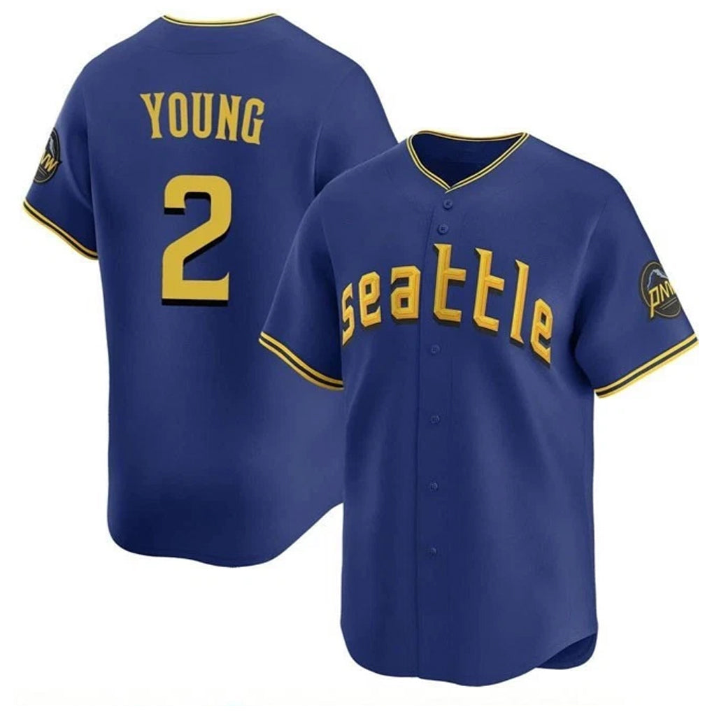 BIPIHUC S.Mariners #2 Cole Young Player Royal City Connect Home Limited Stitched Jerseys