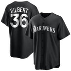 BIPIHUC S.Mariners #36 Logan Gilbert Player Black Home Limited Stitched Jerseys