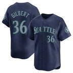 BIPIHUC S.Mariners #36 Logan Gilbert Player Navy Home Limited Stitched Jerseys
