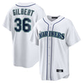 BIPIHUC S.Mariners #36 Logan Gilbert Player White Home Game Stitched Jerseys