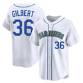 BIPIHUC S.Mariners #36 Logan Gilbert Player White Throwback Cooperstown Collection Limited Game Stitched Jerseys