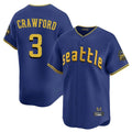 BIPIHUC S.Mariners #3 J.P. Crawford Player Royal City Connect Home Limited Stitched Jerseys