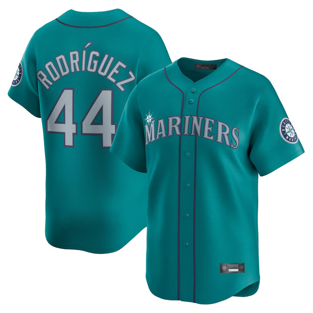 BIPIHUC S.Mariners #44 Julio Rodriguez Player Teal Home Limited Stitched Jerseys