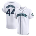 BIPIHUC S.Mariners #44 Julio Rodriguez Player White Home Limited Elite Stitched Jerseys