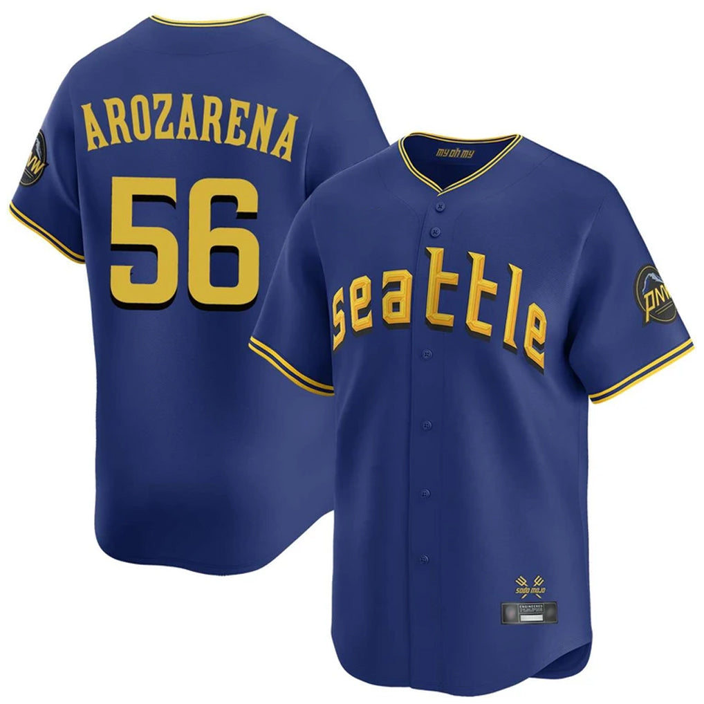BIPIHUC S.Mariners #56 Randy Arozarena Player Royal City Connect Home Limited Stitched Jerseys
