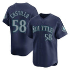 BIPIHUC S.Mariners #58 Luis Castillo Player Navy Home Limited Stitched Jerseys