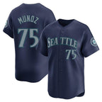 BIPIHUC S.Mariners #75 Andres Munoz Player Navy Home Limited Stitched Jerseys