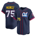 BIPIHUC S.Mariners #75 Andres Munoz Player Navy Limited American League All-Star Edition Stitched Jerseys
