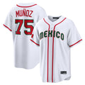 BIPIHUC S.Mariners #75 Andres Munoz Player White 2026 World Classic Home Limited Stitched Jerseys