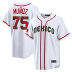 BIPIHUC S.Mariners #75 Andres Munoz Player White 2026 World Classic Home Limited Stitched Jerseys