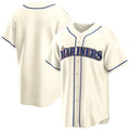 BIPIHUC S.Mariners Blank Player Cream Home Game Stitched Jerseys