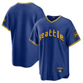BIPIHUC S.Mariners Blank Player Royal City Connect Home Game Stitched Jerseys