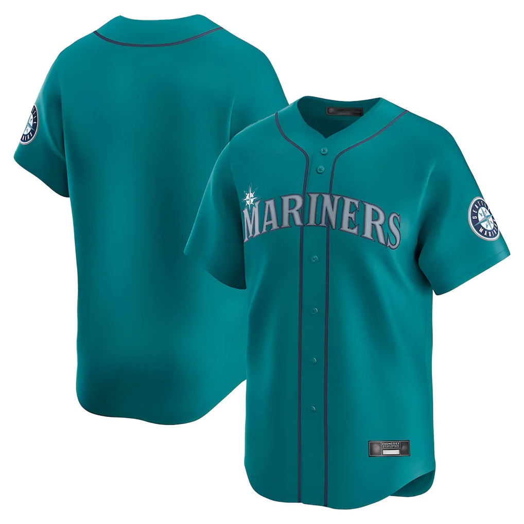 BIPIHUC S.Mariners Blank Player Teal Home Limited Stitched Jerseys