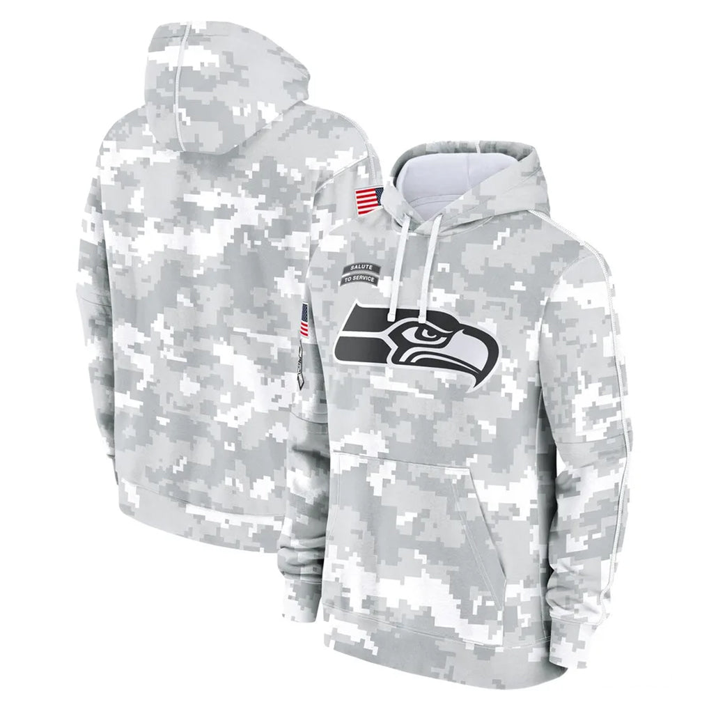 BIPIHUC S.Seahawks Arctic Camo Limited Salute to Service Pullover Hoodies Game Blank Player Stitched Jerseys