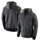 BIPIHUC S.Seahawks Gray Pullover Hoodies Game Blank Player Stitched Jerseys