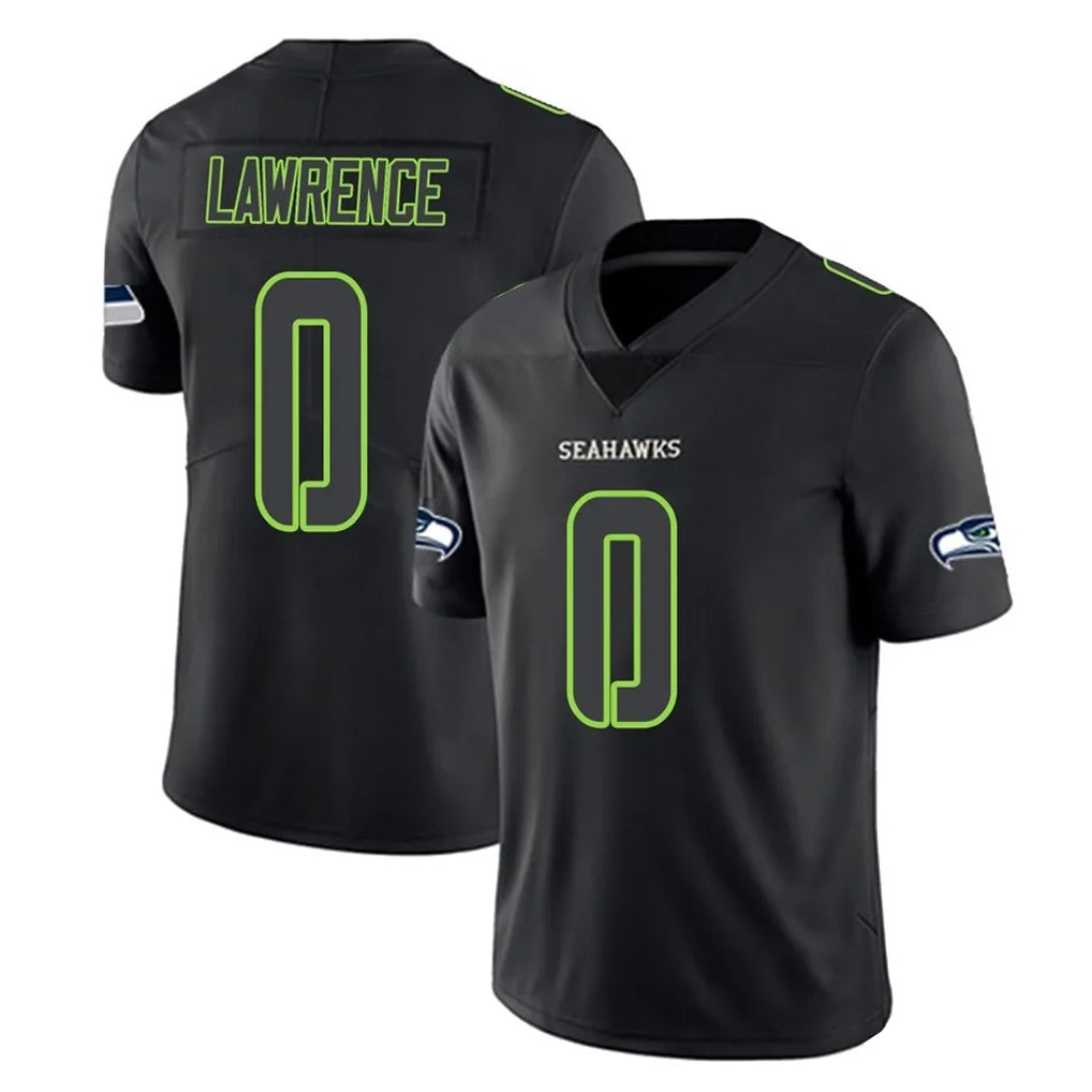 BIPIHUC S.Seahawks #0 DeMarcus Lawrence Player Black Impact Limited Home Game Stitched Jerseys