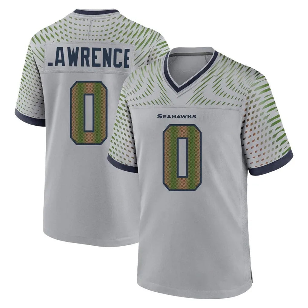 BIPIHUC S.Seahawks #0 DeMarcus Lawrence Player Grey 2025 Rivalries Collection Home Game Stitched Jerseys