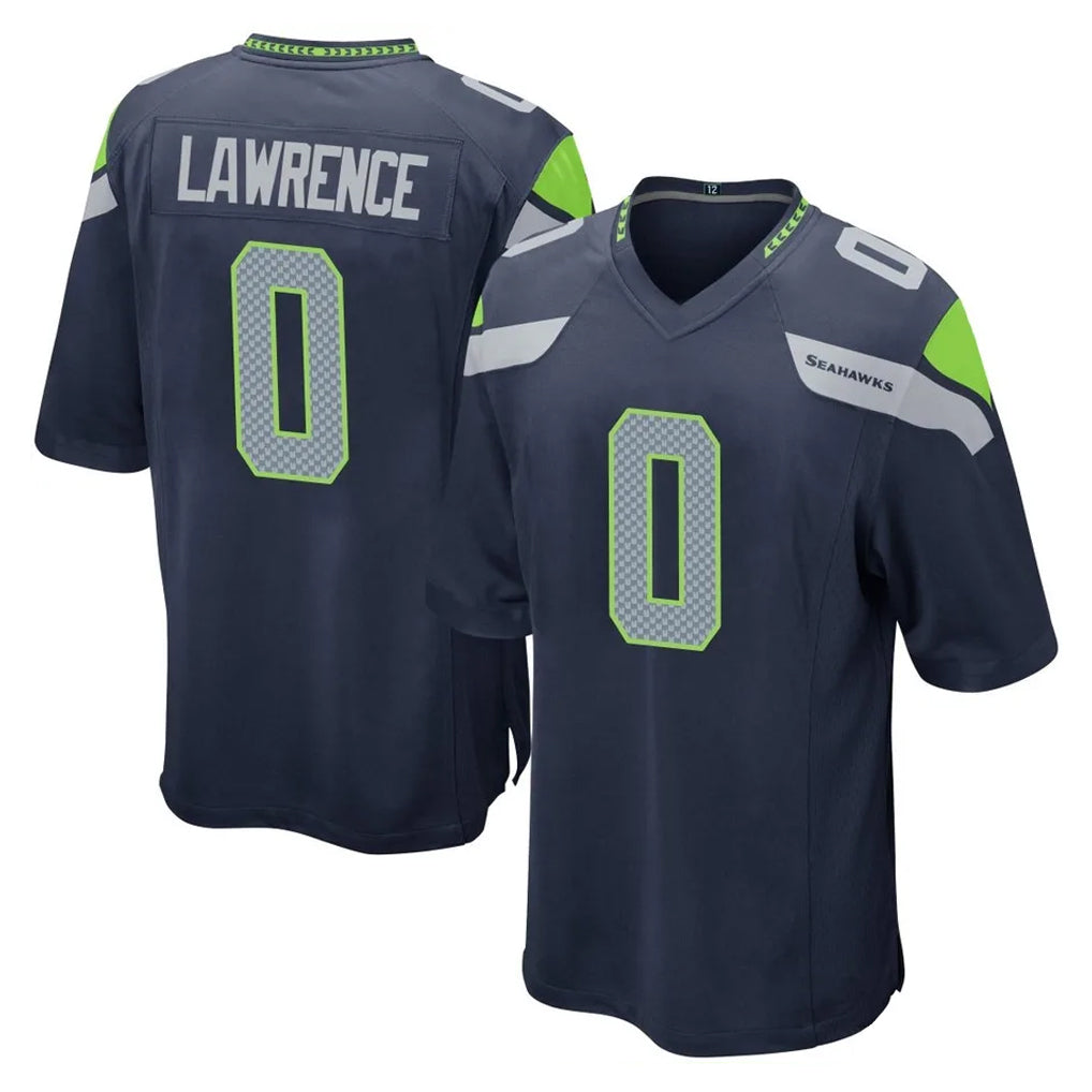 BIPIHUC S.Seahawks #0 DeMarcus Lawrence Player Navy Home Game Stitched Jerseys