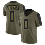 BIPIHUC S.Seahawks #0 DeMarcus Lawrence Player Olive Salute To Service Limited Game Stitched Jerseys