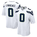 BIPIHUC S.Seahawks #0 DeMarcus Lawrence Player White Home Game Stitched Jerseys