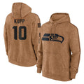 BIPIHUC S.Seahawks #10 Cooper Kupp Player Brown Limited Salute to Service Pullover Hoodies Game Stitched Jerseys