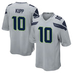 BIPIHUC S.Seahawks #10 Cooper Kupp Player Gray Home Game Stitched Jerseys