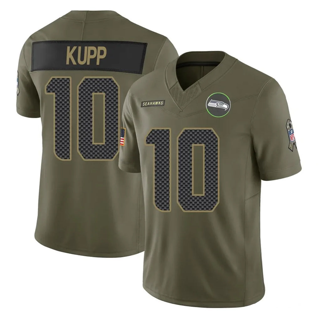 BIPIHUC S.Seahawks #10 Cooper Kupp Player Olive 2025 Salute To Service Limited Home Game Stitched Jerseys