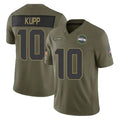 BIPIHUC S.Seahawks #10 Cooper Kupp Player Olive 2025 Salute To Service Limited Home Game Stitched Jerseys