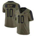 BIPIHUC S.Seahawks #10 Cooper Kupp Player Olive Salute To Service Limited Game Stitched Jerseys
