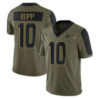 BIPIHUC S.Seahawks #10 Cooper Kupp Player Olive Salute To Service Limited Game Stitched Jerseys