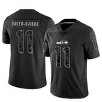 BIPIHUC S.Seahawks #11 Jaxon Smith-Njigba Player Black Limited Reflective Stitched Jerseys