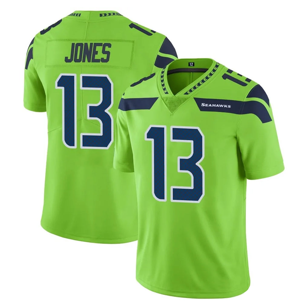 BIPIHUC S.Seahawks #13 Ernest Jones IV Player Green Limited Color Rush Home Game Stitched Jerseys