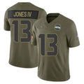 BIPIHUC S.Seahawks #13 Ernest Jones IV Player Olive 2025 Salute To Service Limited Home Game Stitched Jerseys