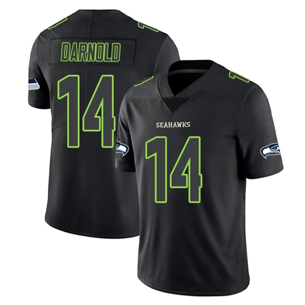 BIPIHUC S.Seahawks #14 Sam Darnold Player Black Impact Limited Home Game Stitched Jerseys